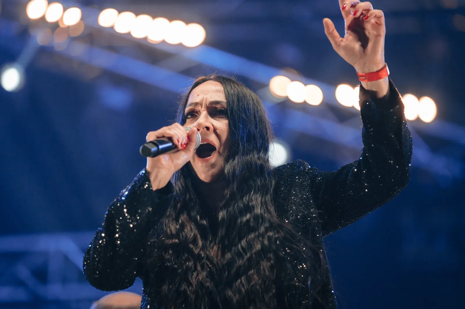 Iwona Loranc podczas koncertu Klub 27