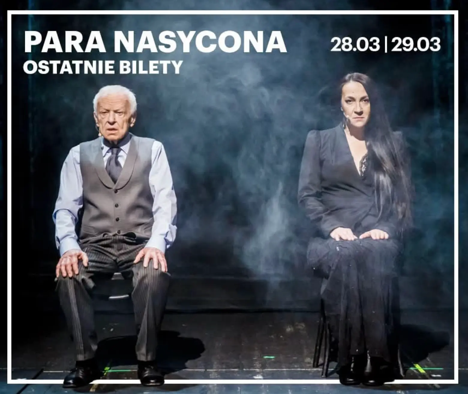 Marian Opania i Iwona Loranc w spektaklu Para Nasycona